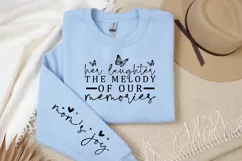 Her laughter the melody of our memories Sleeve SVG Product Image 2