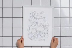 Printable Hand Drawn Coloring Page Product Image 4