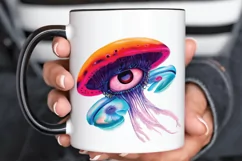 Watercolor Mushroom Eye PNG Clipart Product Image 3