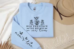 Her presence the melody in our lives Sleeve SVG Product Image 2
