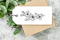 Cherry Blossom SVG, Floral Line Art Clipart, OUTLINE FLOWERS Product Image 2