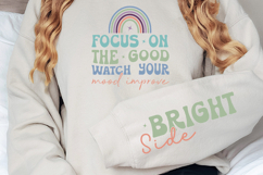 Focus on the good watch your mood improve Sleeve SVG Design Product Image 2