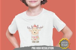 Watercolor Christmas Deer Product Image 1