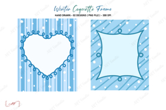 Winter Coquette Frame Png | Coquette Border Png Product Image 1