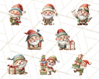 Gnome Train Clipart Holiday Express Clip Art Christmas Product Image 3