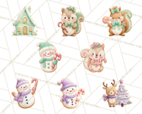 Gingerbread Village Gouache PNG Clipart Product Image 13