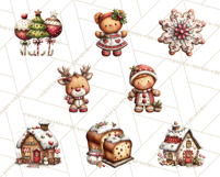 Christmas Treats Cookies Cocoa Clipart PNG Product Image 4