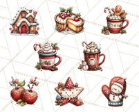 Christmas Treats Cookies Cocoa Clipart PNG Product Image 5