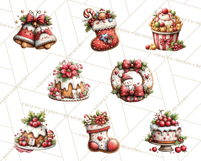 Christmas Treats Cookies Cocoa Clipart PNG Product Image 6