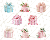 Christmas Gifts Clipart PNG, Realistic Holiday Presents Product Image 6