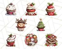 Christmas Treats Cookies Cocoa Clipart PNG Product Image 7