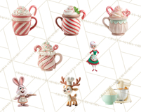 Cozy Christmas Bakery Gingerbread Clip Art PNG Festive Mini Product Image 3