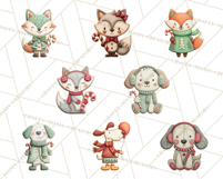 Christmas Felt Gingerbread Village PNG Clipart Product Image 8