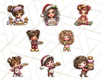 Christmas Cookies Clipart PNG, Holiday Baking Illustration Product Image 3