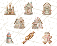Gingerbread Clipart Christmas Cookie Builders Clip Art PNG Product Image 3