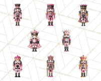 Pink and Black Glam Nutcracker Clipart PNG Product Image 4