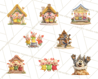 Storybook Piglets Fairy Tale Storybook PNG Clipart Product Image 3