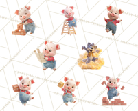 Storybook Piglets Fairy Tale Storybook PNG Clipart Product Image 4