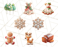 Christmas Sweets Food Cookies PNG Product Image 4