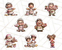 Christmas Cookies Clipart PNG, Holiday Baking Illustration Product Image 8