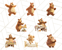 Cozy Cottage Girl Fairy Tale Storybook PNG Clipart Product Image 2