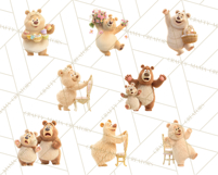 Cozy Cottage Girl Fairy Tale Storybook PNG Clipart Product Image 5