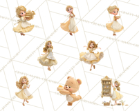 Cozy Cottage Girl Fairy Tale Storybook PNG Clipart Product Image 8