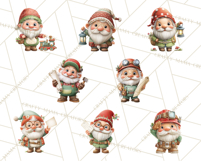 Gnome Train Clipart Holiday Express Clip Art Christmas Product Image 5