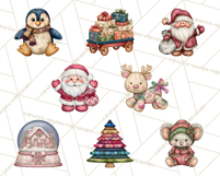 Santa’s Workshop Toys Christmas Clipart PNG Product Image 2