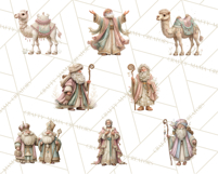 Gifts of the Magi Clip Art, Christian Christmas PNG Clipart Product Image 2