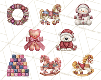 Santa’s Workshop Toys Christmas Clipart PNG Product Image 3