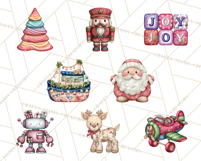 Santa’s Workshop Toys Christmas Clipart PNG Product Image 5