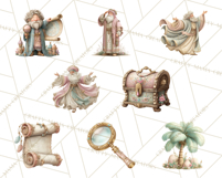 Gifts of the Magi Clip Art, Christian Christmas PNG Clipart Product Image 6