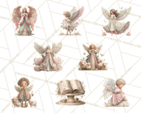 Heavenly Angel Clipart and Clip Art for Christian Christmas Product Image 6