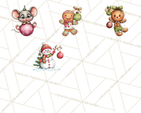 Christmas Characters on Ornaments PNG Clipart Product Image 9