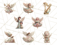 Heavenly Angel Clipart and Clip Art for Christian Christmas Product Image 5