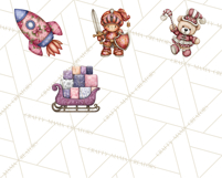 Santa’s Workshop Toys Christmas Clipart PNG Product Image 8