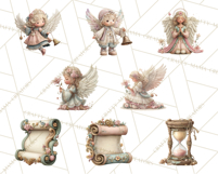Heavenly Angel Clipart and Clip Art for Christian Christmas Product Image 8