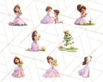 Amethyst Princess Fairy Tale Storybook PNG Clipart Product Image 6