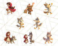 Crimson Cloak Fairy Tale Storybook PNG Clipart Product Image 2