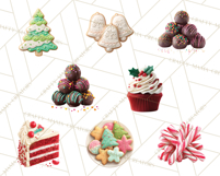 Christmas Candy Clipart PNG, Realistic Holiday Treats Product Image 3