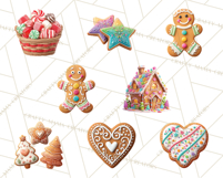 Christmas Candy Clipart PNG, Realistic Holiday Treats Product Image 6