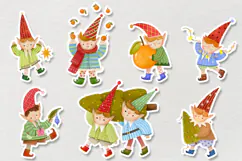 Cute Christmas Elf Clipart Product Image 2