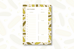 Pickle Daily Planner Template | Daily Planner Product Image 1