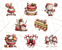 Christmas Treats Cookies Cocoa Clipart PNG Product Image 3