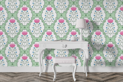 Folk Flower Seamless Pattern | Flower Digital Paper Product Image 6