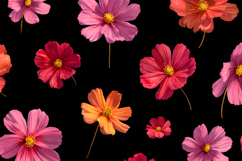 Cosmos Flower Pattern Wallpaper | Cosmos Flower Background Product Image 1