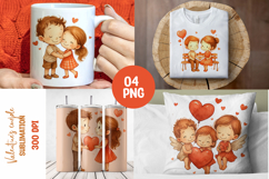Cute Romantic PNG Designs for Mugs, Shirts &amp; Tumbler Product Image 1