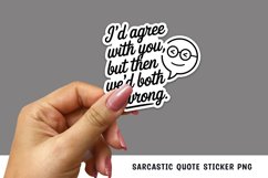 Sarcastic quote sticker design png Product Image 1