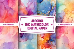 Alcohol Ink Watercolor Digital Paper Product Image 1